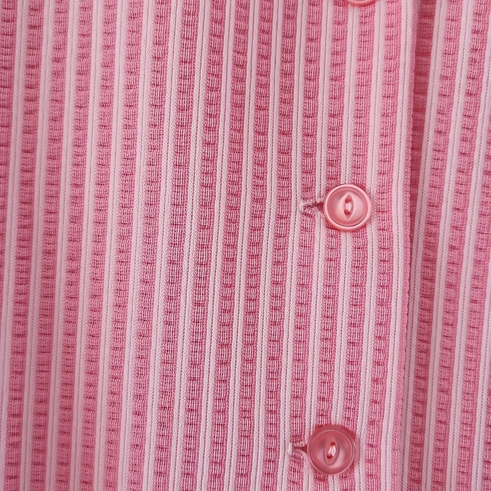 Misses vintage handmade seersucker dress; bust 36" appr Size 10/12 - Picture 3 of 6